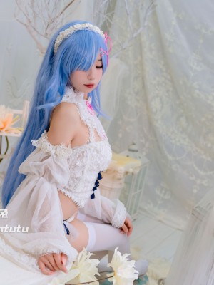 黏黏团子兔 - 蕾姆花嫁_13