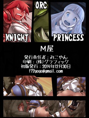 [不咕鸟汉化组] (C87) [M屋 (みこやん)] 騎士陵辱 姫さまだけは手を出すな!!_02