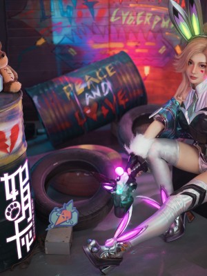 如月灰 - 英雄联盟-幻灵女枪-厄运小姐 HD写真_03