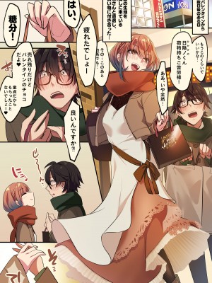 [小箱みみず] 三さん×日陰ノさんのバレンタイン後乳首責め足コキ