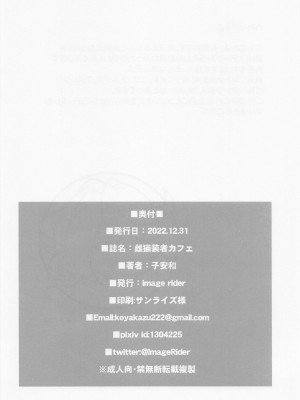 (C101) [Image Rider (子安和)] 雌猫装者カフェ (戦姫絶唱シンフォギア) [中国翻訳]_17