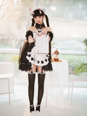 [面饼仙儿] 能代女仆 Azur Lane Noshiro Maid_23