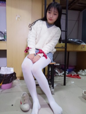 蓓蓓 - 红白丝袜_0001