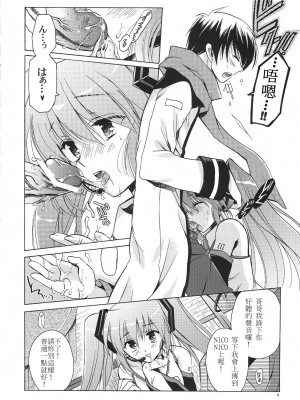 [老吳狗啃不負責漢化] (サンクリ38) [VISTA (オダワラハコネ)] 黒ミクがKAITO兄さんに性的な意味でやつあたりする本 (VOCALOID)_007