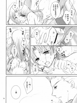 [wl00314824個人漢化] (C66) [HAPPY WATER (樹崎祐里)] Restraint. (Fate／stay night)_13