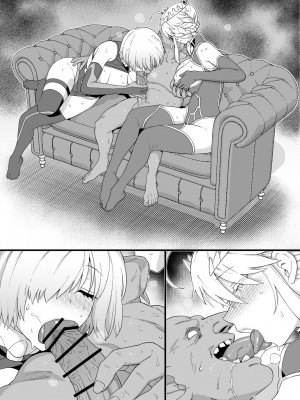 [も] アルトリアとマシュ、ゴブリン姦漫画 (Fate／Grand Order) [黎欧出资汉化]_09