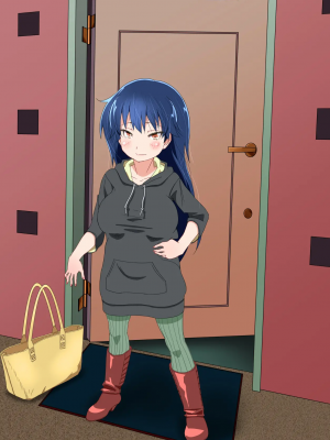 [薄皮きんつば] ちびカノ4 住み込み全裸家政婦ハスミ 身長139cm+乳H-CUP+腹肉たぷたぷのビッチお姉さんにバッキバキ勃起ち○ぽで脳汁垂れるまで極楽拷問ファック_176_omake11tights_black_hair_IMAGE