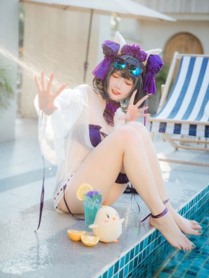 瓜希酱 - 柴郡泳装 [32P]_31