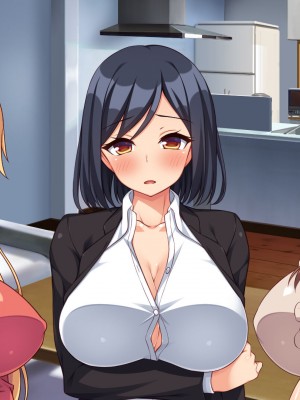 [川中島工房 (鳥山ひかる)] 催●術で爆乳母娘の家庭に住み着きヤりまくる！_315