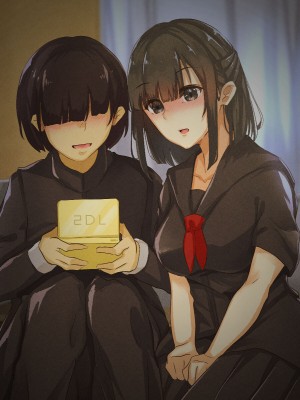 [メルコロ (KANIKORO)]&nbsp;&nbsp;巨乳な幼馴染と美人な姉が…僕のち〇こを取り合って困っています…_063