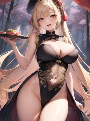 CG美女イラスト図鑑 チャイナドレスの巨乳美女_00010