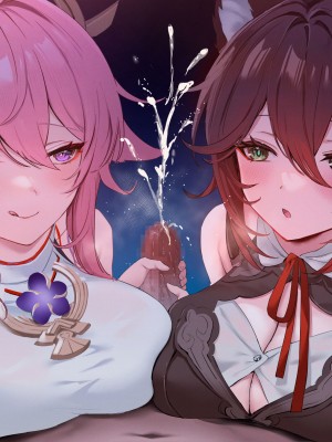 [あよ]狐のお姉さんに耳元で囁かれながら手コキされたい(原神) (崩壊：スターレイル) [白杨汉化组]_13