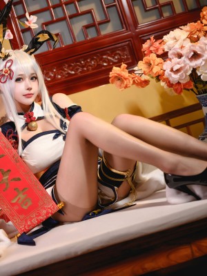 凛子酱 - 旗袍兔兔_01