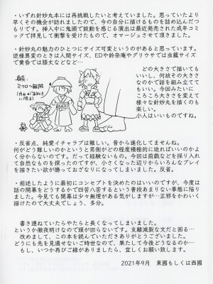 (輝針祭Z)&nbsp;&nbsp; [東西同人舎 (西國)] 針妙丸が小さくなあれ (東方Project)_30