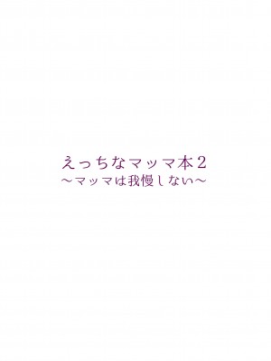 [委員長のやばいヤツ (いんちょ～の中の人)] えっちなマッマ本2_21