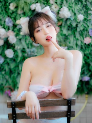 Tina很妖孽呀 -&nbsp;&nbsp;粉色吊带袜猫女友_52