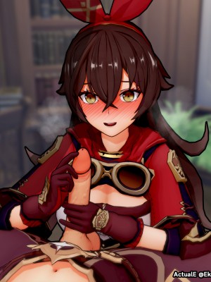 [ActualE] Teyvat Girls Tekoki~ (Genshin Impact) [黎欧出资汉化]_Girls Tekoki Cleaned 1 - Pyro PGH_001