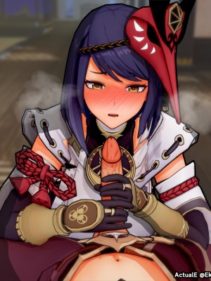 [ActualE] Teyvat Girls Tekoki~ (Genshin Impact) [黎欧出资汉化]_Girls Tekoki Cleaned 4 - Electro EGH_003