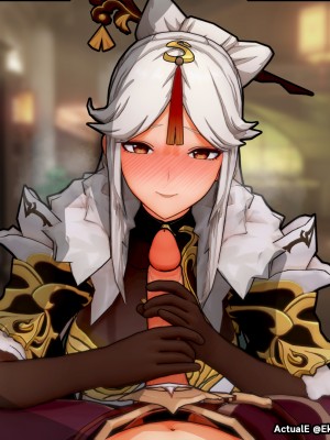 [ActualE] Teyvat Girls Tekoki~ (Genshin Impact) [黎欧出资汉化]_Girls Tekoki Cleaned 5 - Geo GADH_001