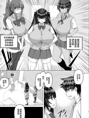 [さいくら・のうしゅ] デカチンになったら巨乳幼馴染とその巨乳友達たちが発情してハーレムになった [中国翻訳] [DL版]_05