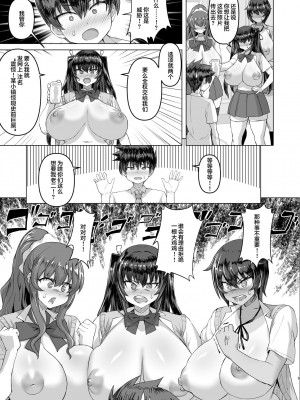 [さいくら・のうしゅ] デカチンになったら巨乳幼馴染とその巨乳友達たちが発情してハーレムになった [中国翻訳] [DL版]_09
