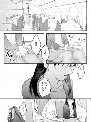 [でんぶ腿] ムラムラOLさんは飛行機の中でも性欲を満たしたい_24