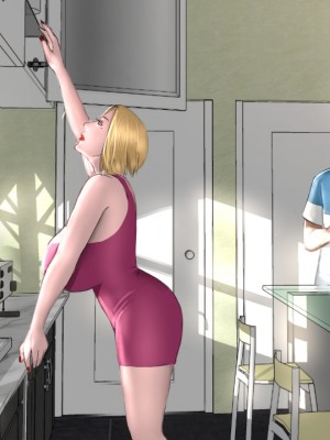 (TheOmega ⁄ Scarlett Ann) Prince of Suburbia (v0.5)_094_Naomi_reaching_cupboardrevised