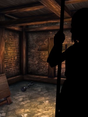 【朝風の雫】ふたなりダークエルフ看守さんvsふたなり死刑囚 ～恋のふたレズ刑務所24時～_239