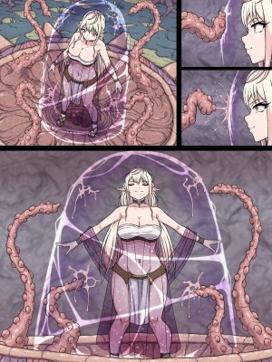 [さわくりーむ] 誘惑巨乳女エルフは搾乳モンスターの餌にされ～自慢の巨乳をエッチに改造され榨乳地獄に堕とされるカラダ～_075