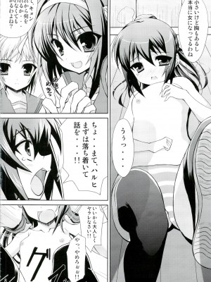 (C74) [ニュートンの林檎 (戌角柾)] キョン子の災難 (涼宮ハルヒの憂鬱)_007