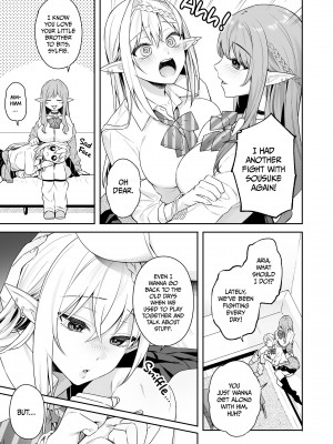 [ぷぅのぷぅぷぅぷぅ (ベコ太郎, しんどう)] 肉食系ヴィーガンギャルエルフは弟ちんぽに夢中 [無修正][英訳][DL版]_008