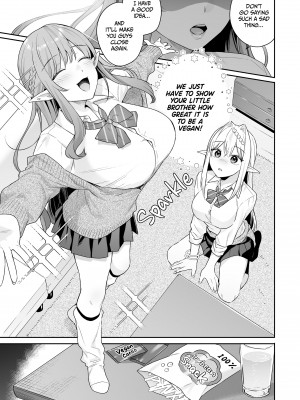 [ぷぅのぷぅぷぅぷぅ (ベコ太郎, しんどう)] 肉食系ヴィーガンギャルエルフは弟ちんぽに夢中 [無修正][英訳][DL版]_010