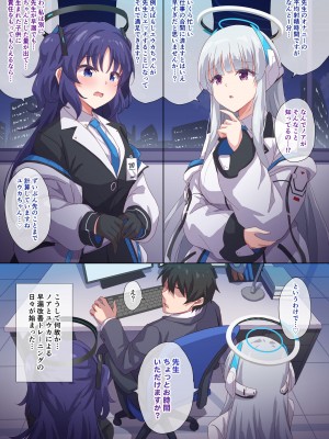 [54BURGER (まるごし)] ユウカとノアに搾り取られる! (ブルーアーカイブ) [DL版]_02