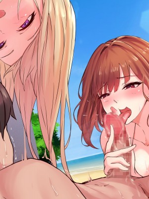 [にゃりす] サイコウのエモノ～彼女との初セッ●ス前にビーチJ●二人に童貞を狩られる話～_296