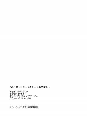[棚からマリアージュ (ちょいもず)] びしょびしょアーカイブ～天雨アコ篇～ (ブルーアーカイブ) [DL版]_22