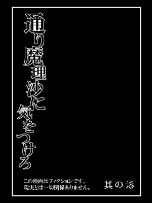 [冷し中華おわりました (ズル)] 通り魔理沙にきをつけろ 其の漆 (東方Project)[tentakuru个人汉化] [DL版]_03