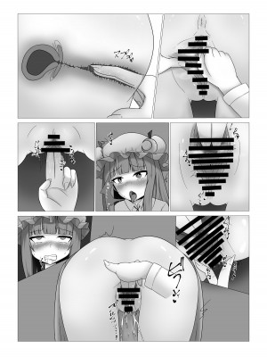 [尻明子 (大道寺秋彩)] パチュリー様の壁尻本 (東方Project)_08