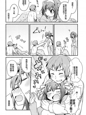 (C93) [にわとりとわに (大気)] こたつでみかん、よりもあまいもの。 (涼宮ハルヒの憂鬱) [便宜汉化组]_03