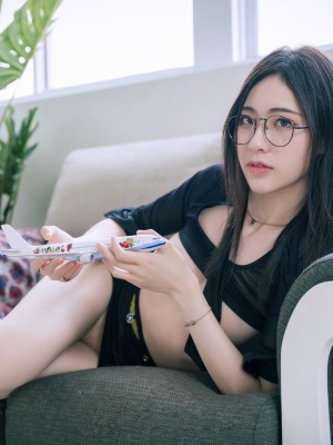 LeTheKhaos -[JVID] Dark Flight Attendant (P)_Jvid Dark Flight Attendant_Allasiangirls.net (47)