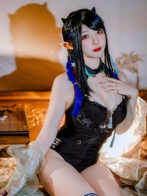 二佐Nisa - 夜半泳装_32