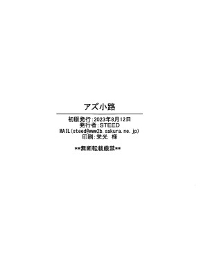 (C102) [STEED ENTERPRISE (STEED)] アズ小路 (アズールレーン) [不咕鸟汉化组]_21