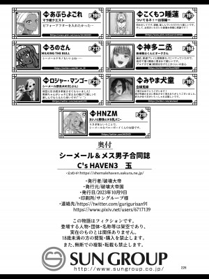 [破壊大帝国 (よろず)]&nbsp;&nbsp; シーメール&メス男子合同誌 C's HAVEN3 玉 [DL版]_226