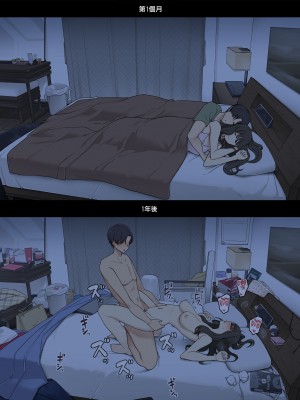 [わかまつ] 同棲生活1ヵ月目と1年後、朝起きてから就寝までの比較 [ANDX個人漢化]_26