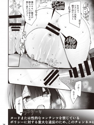 [大嘘] 欲求不満の人気You●uberももちゃんがえっちする本 〜わたし、いけないお散歩をリスナーさんに見られました〜_35