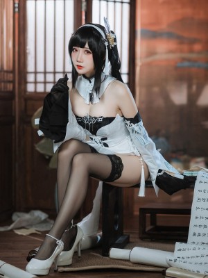 焖焖碳 碧蓝航线 鎮海 白黑礼服_13