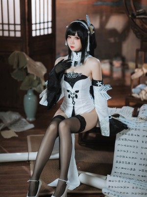 焖焖碳 碧蓝航线 鎮海 白黑礼服_15