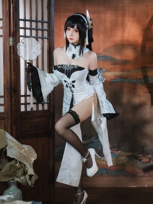 焖焖碳 碧蓝航线 鎮海 白黑礼服_03