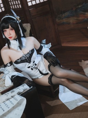 焖焖碳 碧蓝航线 鎮海 白黑礼服_09