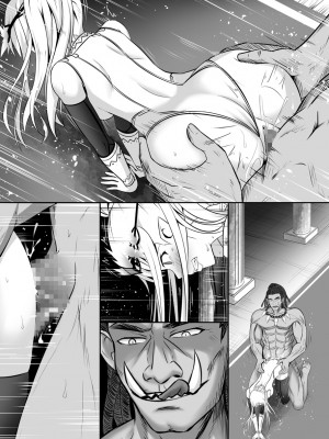 [Circle HO (ヘンタイオジサン、TRW18)] 神聖王国の堕落 オークに敗北改変されたエルフたち [中国語]_081