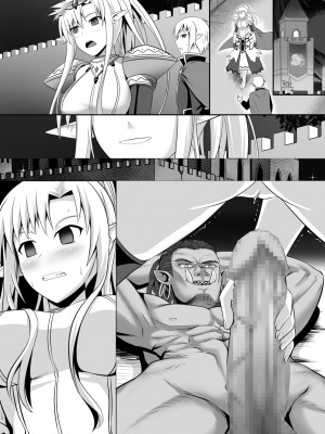 [Circle HO (ヘンタイオジサン、TRW18)] 神聖王国の堕落 オークに敗北改変されたエルフたち [中国語]_087